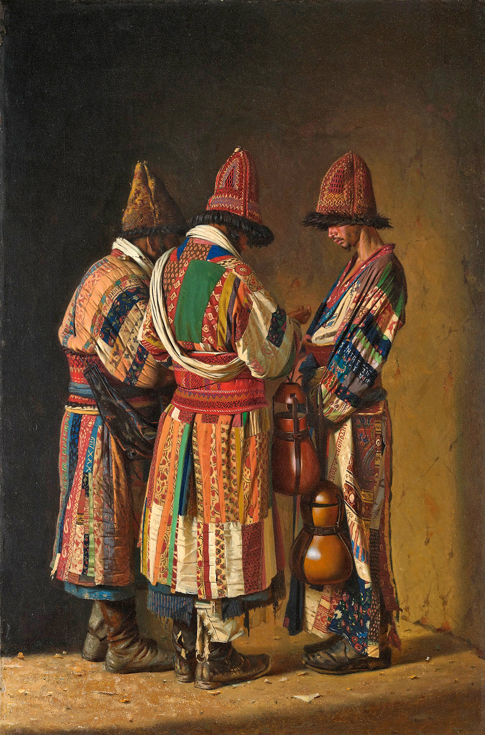 dervishes in festive outfits